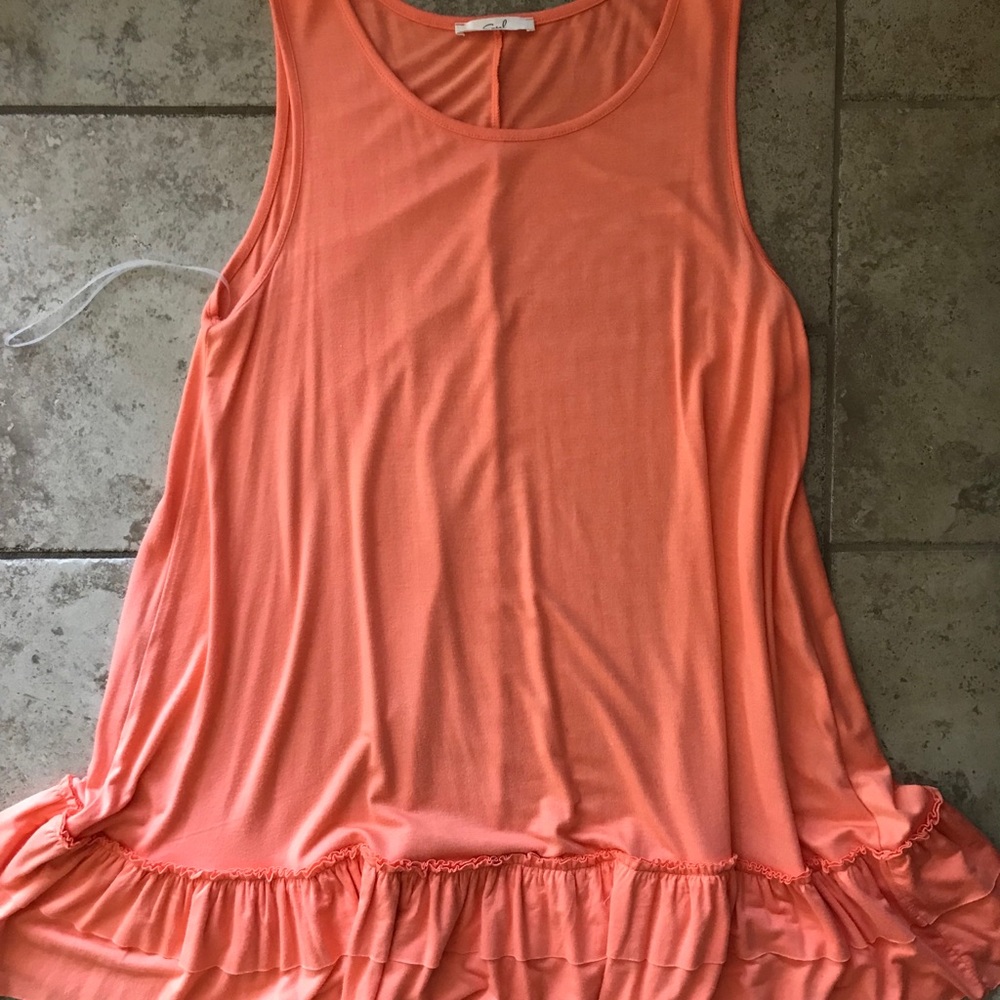 Ruffle tank tunic